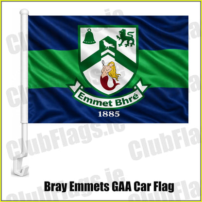 Bray Emmets GAA Car Flag