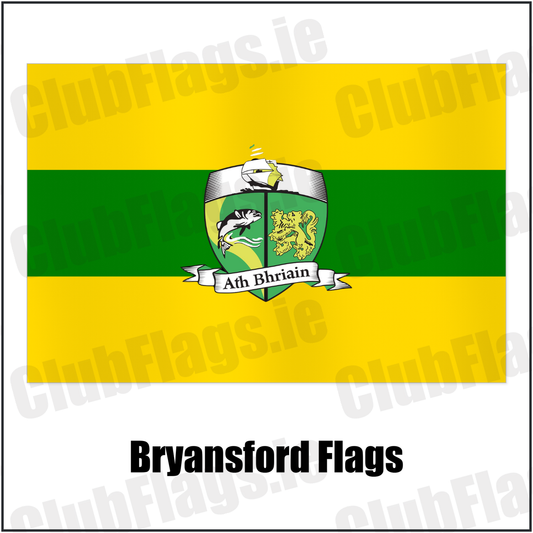 Bryansford Flags with the club crest and colours, Down GAA - ClubFlags.ie