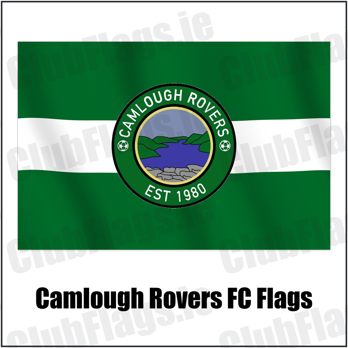 Camlough Rovers FC Flags with the club crest and colours, Armagh Football - ClubFlags.ie