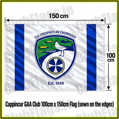 Cappincur GAA Club 100cm x 150cm Flag (sewn on the edges)