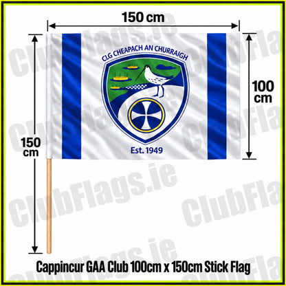 Cappincur GAA Club 100cm x 150cm Stick Flag