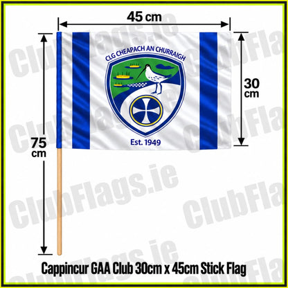 Cappincur GAA Club 30cm x 45cm Stick Flag