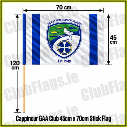 Cappincur GAA Club 45cm x 70cm Stick Flag