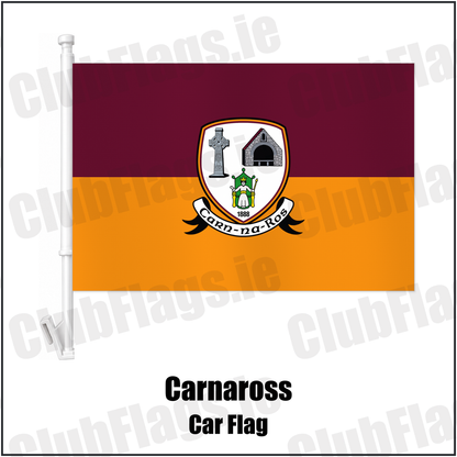 Carnaross Car Flag with the club crest and colours, Meath GAA - ClubFlags.ie