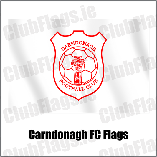 Carndonagh FC Flags with the club crest and colours, Donegal Football - ClubFlags.ie