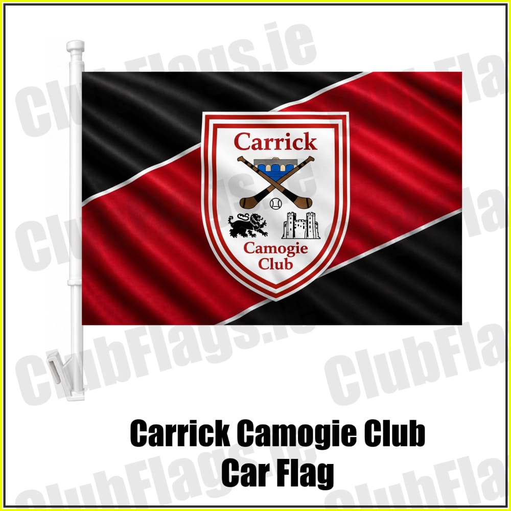 Carrick Camogie Club Car Flag - ClubFlags.ie
