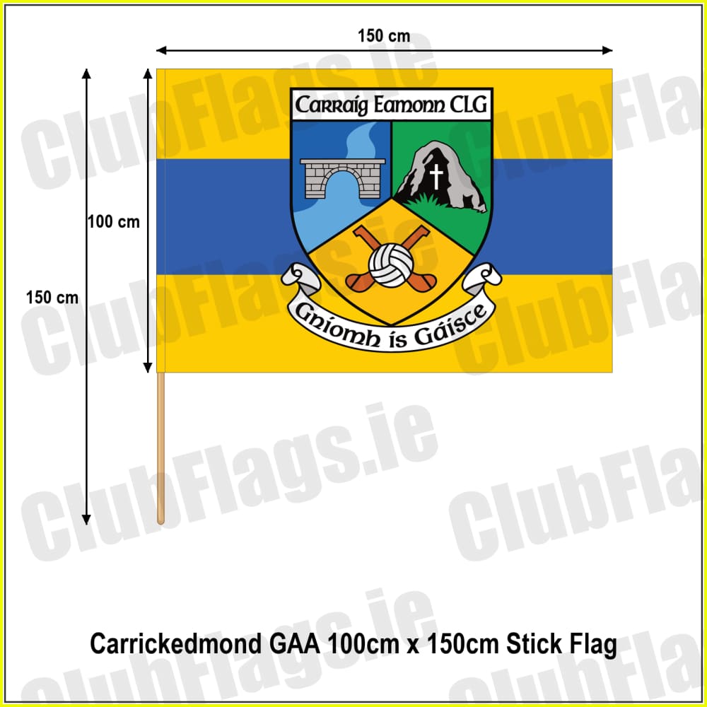 Carrickedmond GAA 100cm x 150cm Stick Flag - ClubFlags.ie