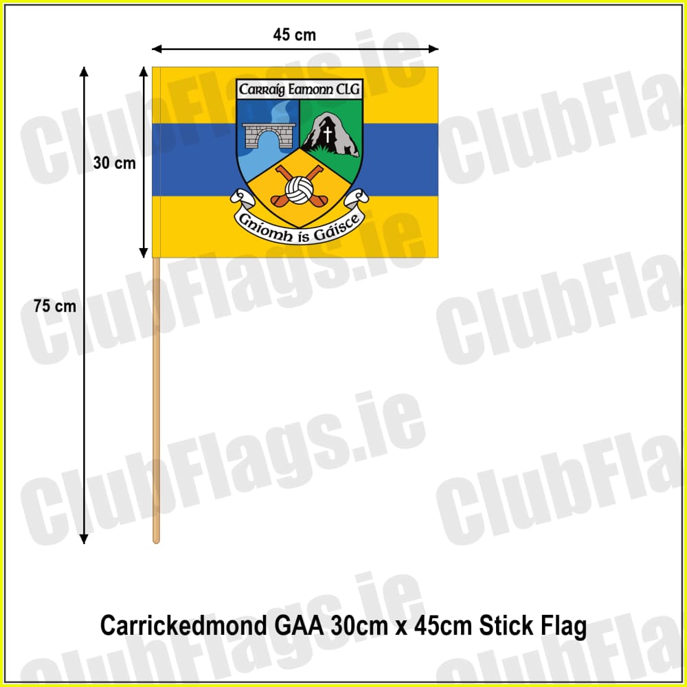 Carrickedmond GAA 30cm x 45cm Stick Flag - ClubFlags.ie