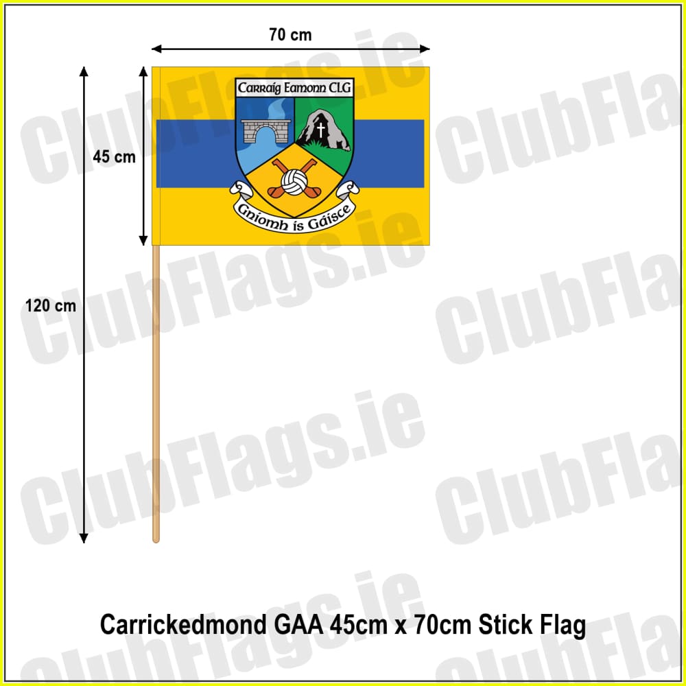 Carrickedmond GAA 45cm x 70cm Stick Flag - ClubFlags.ie