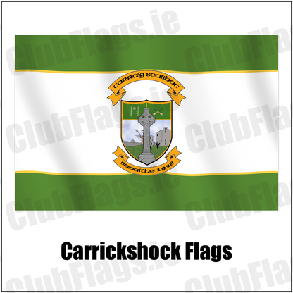 Carrickshock Flags with the club crest and colours, Kilkenny GAA - ClubFlags.ie