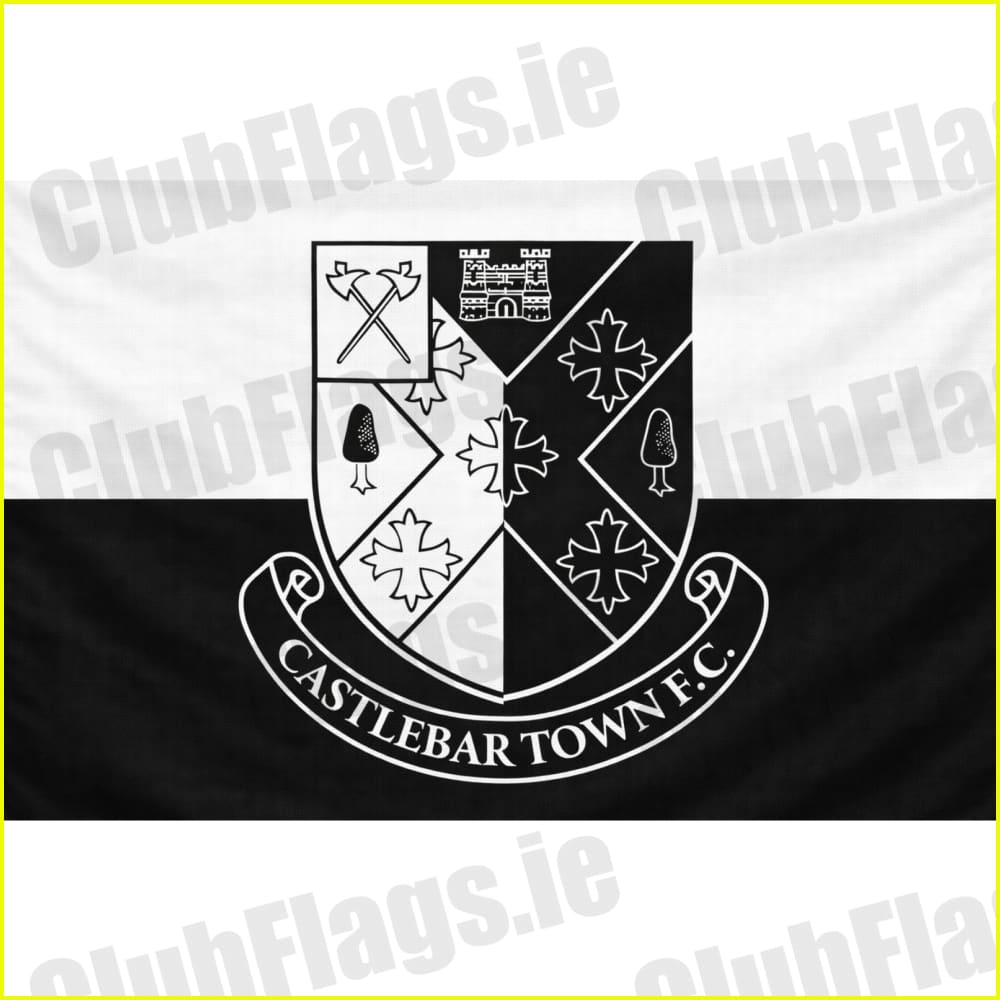 Castlebar Town FC club flag artwork - ClubFlags.ie