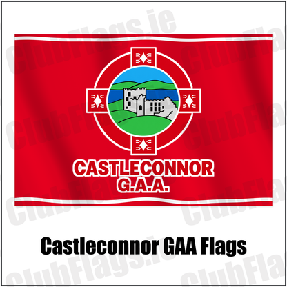 Castleconnor GAA Flags with the verified club crest and colours, Sligo GAA - ClubFlags.ie