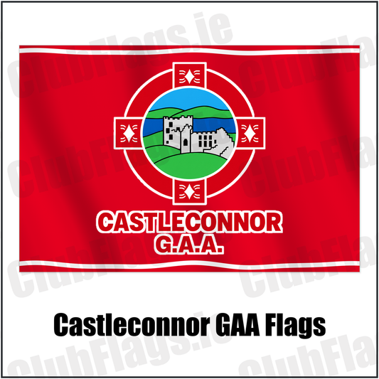 Castleconnor GAA Flags with the verified club crest and colours, Sligo GAA - ClubFlags.ie