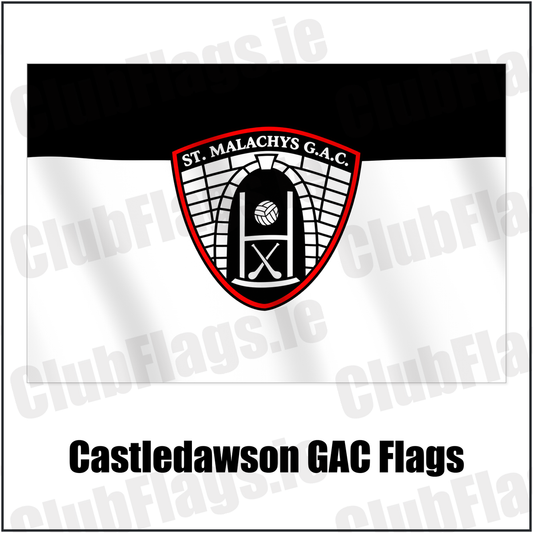 Castledawson GAC Flags with the verified club crest and colours, Derry GAA - ClubFlags.ie