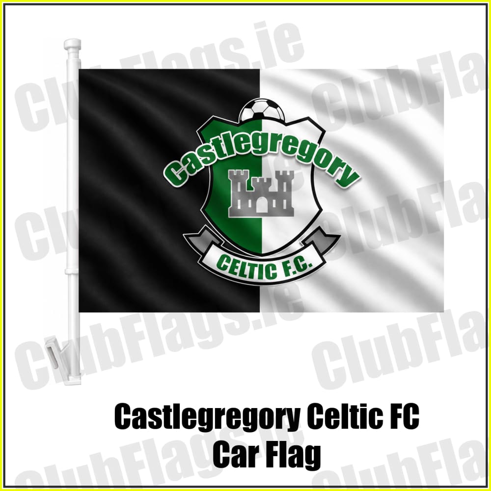Castlegregory Celtic FC Car Flag - ClubFlags.ie