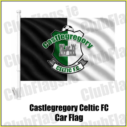 Castlegregory Celtic FC Car Flag - ClubFlags.ie