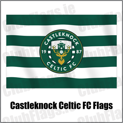 Castleknock Celtic FC Flags with the club crest and colours, Dublin Football - ClubFlags.ie