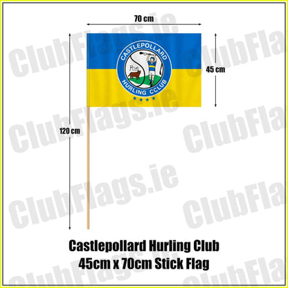 Castlepollard Hurling Club 45cm x 70cm Stick Flag