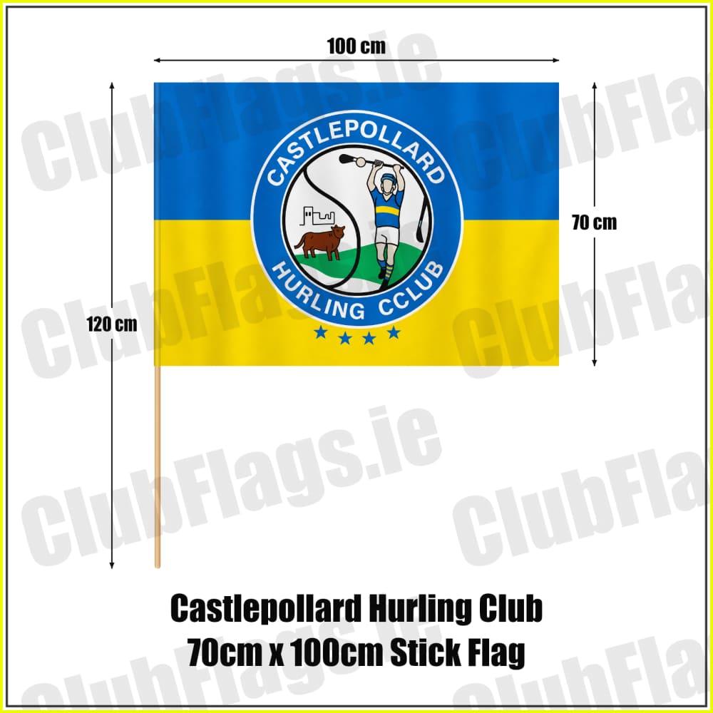 Castlepollard Hurling Club 70cm x 100cm Stick Flag