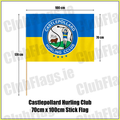 Castlepollard Hurling Club 70cm x 100cm Stick Flag