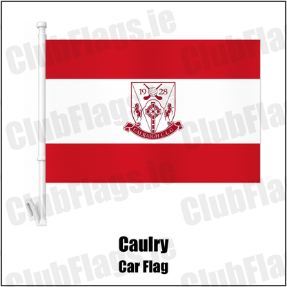 Caulry Car Flag with the club crest and colours, Westmeath GAA - ClubFlags.ie