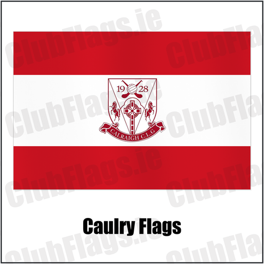 Caulry Flags with the club crest and colours, Westmeath GAA - ClubFlags.ie