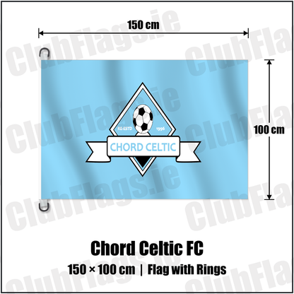 Chord Celtic FC 150cm x 100cm Flag Pole Flag with Rings with the club crest and colours, Meath Football - ClubFlags.ie