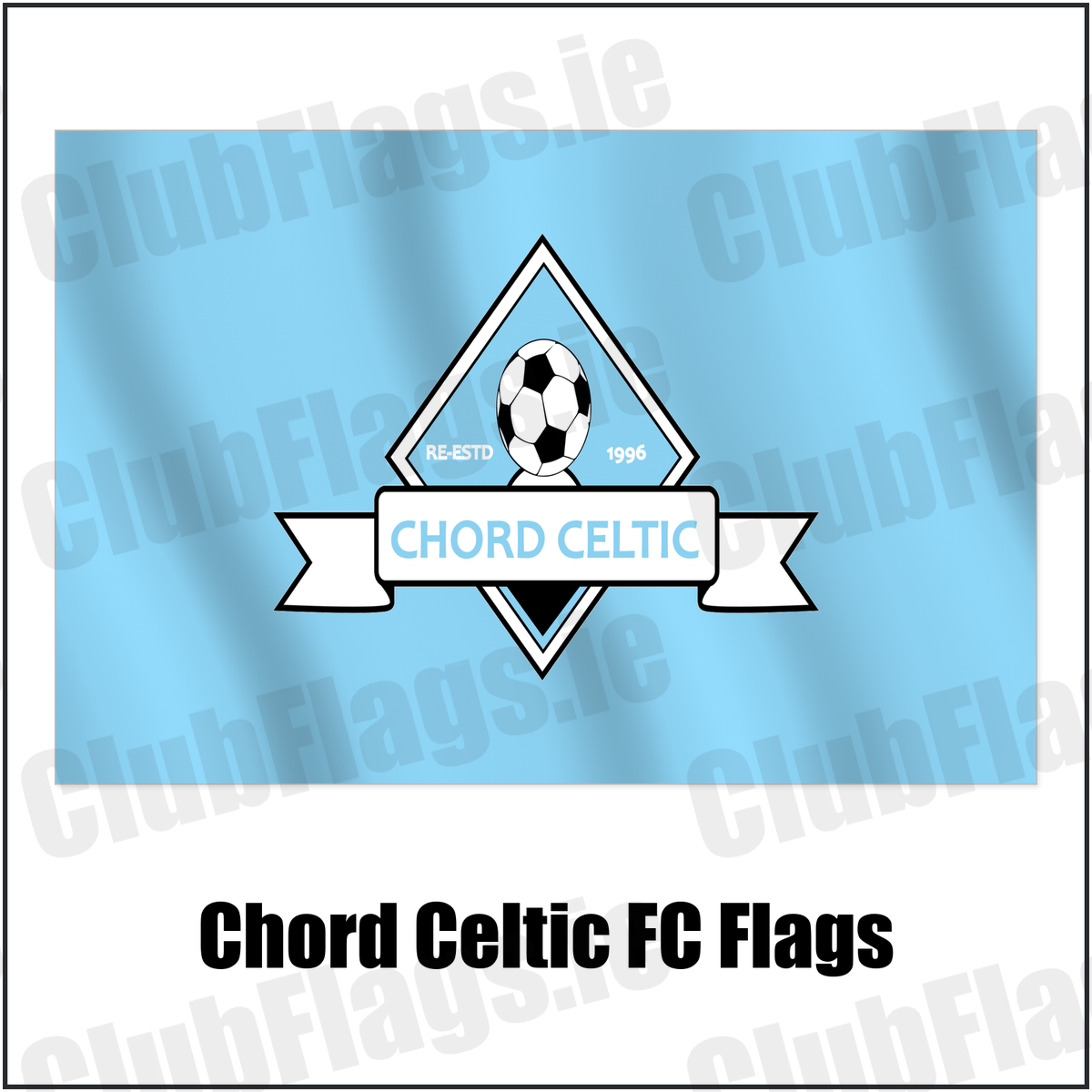 Chord Celtic FC Flags with the club crest and colours, Meath Football - ClubFlags.ie