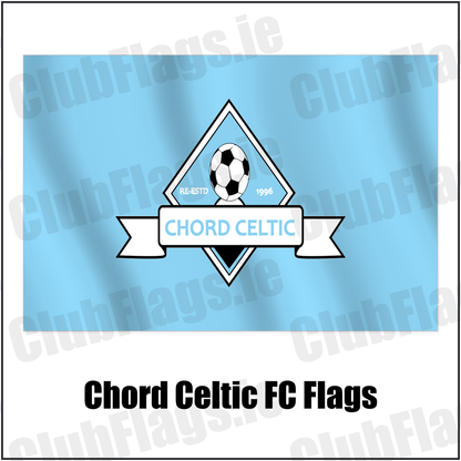 Chord Celtic FC Flags with the club crest and colours, Meath Football - ClubFlags.ie