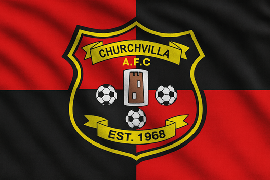 Churchvilla Football Club Flag - Football Clubs