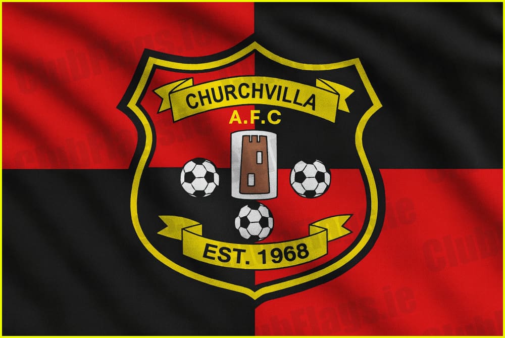 Churchvilla Football Club Flag - Football Clubs