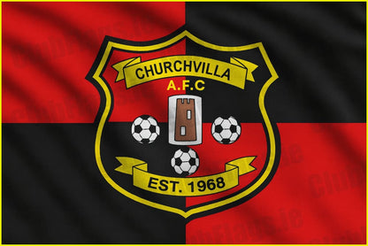 Churchvilla Football Club Flag - Football Clubs