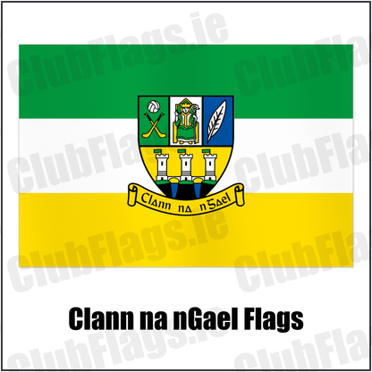 Clann na nGael Flags with the club crest and colours, Meath GAA - ClubFlags.ie
