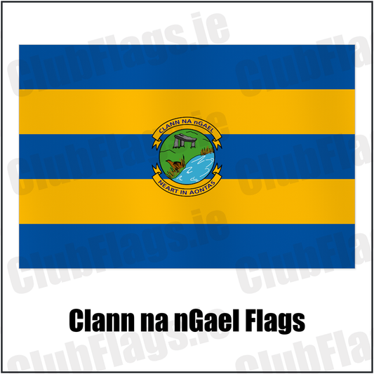 Clann na nGael Flags with the club crest and colours, Roscommon GAA - ClubFlags.ie