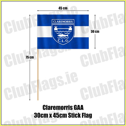 Claremorris GAA 30cm x 45cm Stick Flag