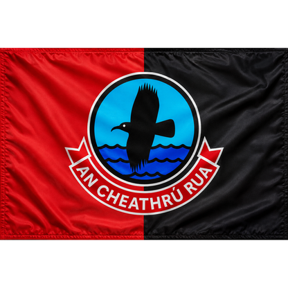 CLG An Cheathrú Rua club flag artwork - ClubFlags.ie