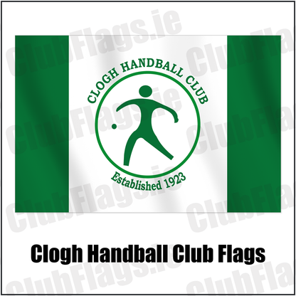 Clogh Handball Club Flags with the club crest and colours, Kilkenny GAA - ClubFlags.ie