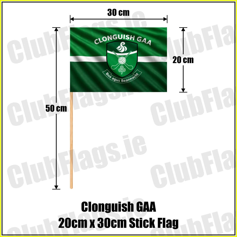 Clonguish GAA 20cm x 30cm Stick Flag - ClubFlags.ie