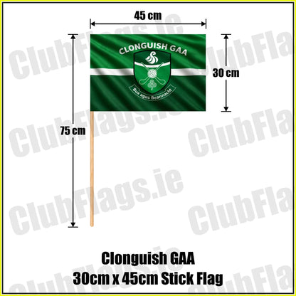 Clonguish GAA 30cm x 45cm Stick Flag - ClubFlags.ie