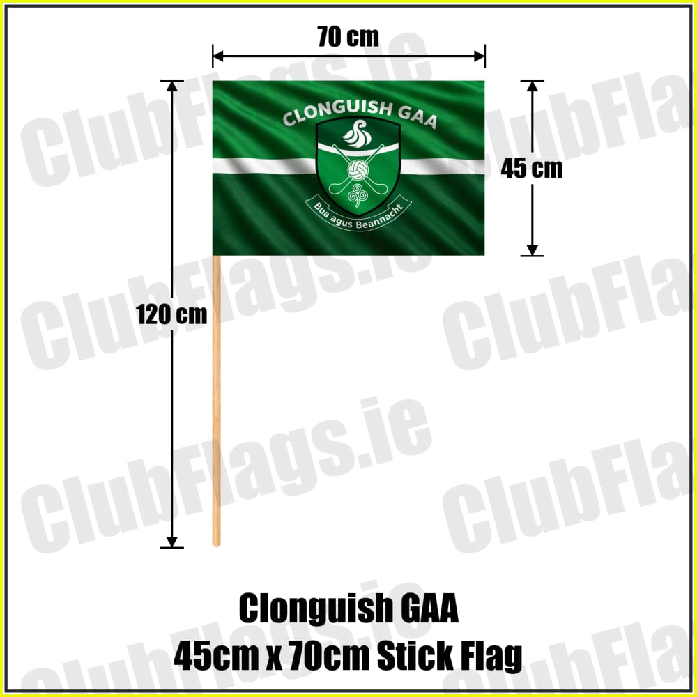 Clonguish GAA 45cm x 70cm Stick Flag - ClubFlags.ie