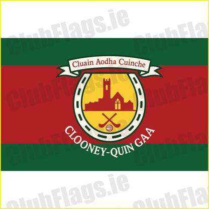 Clooney-Quin GAA club flag artwork - ClubFlags.ie