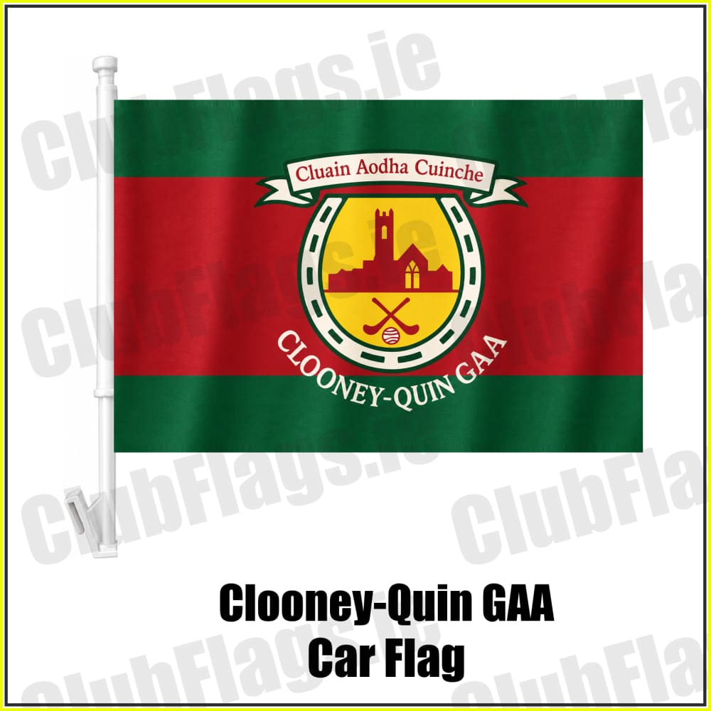 Clooney-Quin GAA Car Flag - ClubFlags.ie