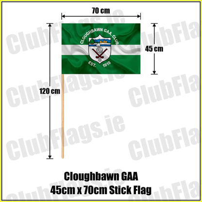 Cloughbawn GAA 45cm x 70cm Stick Flag - ClubFlags.ie