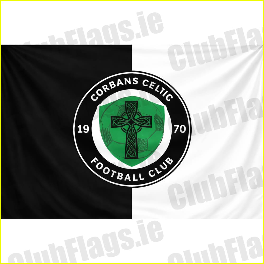 Corbans Celtic Football Club club flag artwork - ClubFlags.ie