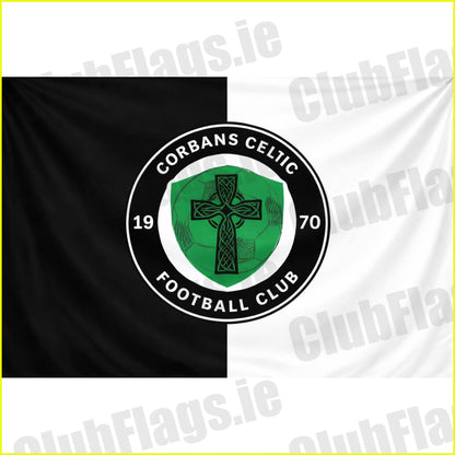 Corbans Celtic Football Club club flag artwork - ClubFlags.ie