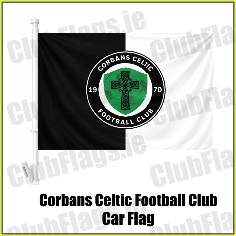 Corbans Celtic Football Club Car Flag - ClubFlags.ie