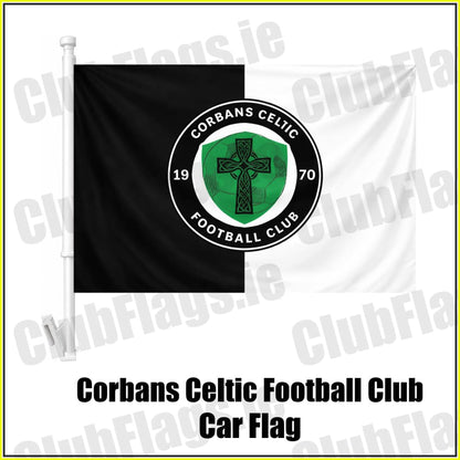 Corbans Celtic Football Club Car Flag - ClubFlags.ie