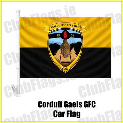Corduff Gaels GFC Car Flag - ClubFlags.ie