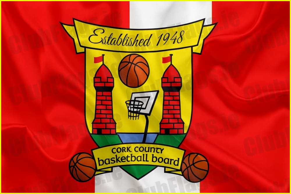 Cork County Basketball Board Flag - GAA Clubs