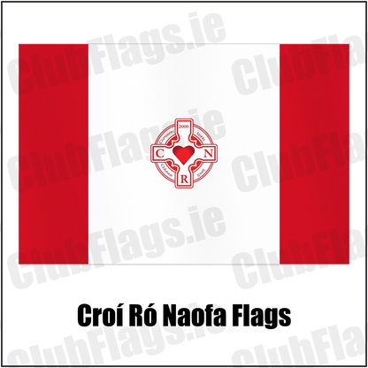 Croí Ró Naofa Flags with the club crest and colours, Dublin GAA - ClubFlags.ie